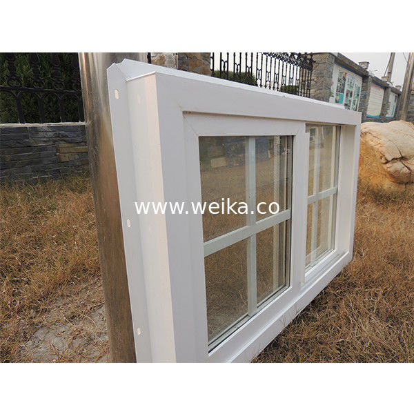 1.7mm UPVC Schiebefenster und Tür PVC Badezimmerfenster mit Gitternetz