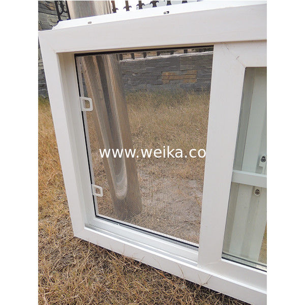 1.7mm UPVC Schiebefenster und Tür PVC Badezimmerfenster mit Gitternetz