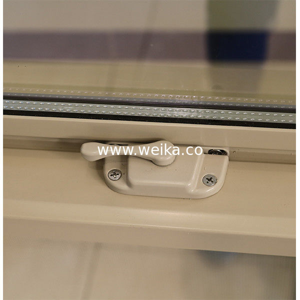 PVC-Unterplatte mit niedrigem E-Glas-Oberteil, festes Schachtel, einfach gehängtes Fenster, Halbmondschloss