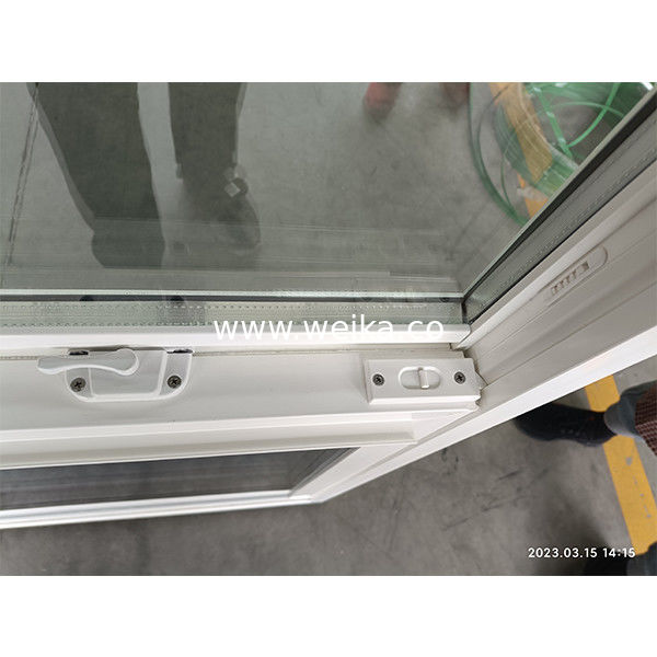 Gehärtetes Glas UPVC Einfach gehängtes Fenster für Hütten Doppelverglasung