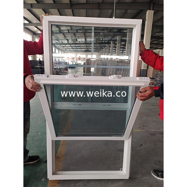 Kundenspezifische Größe UPVC Low-E Glas Vinyl-Kippfenster mit langlebiger Leistung