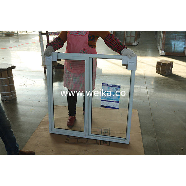 Empfangsbereich UPVC-Schiebefenster mit Frostglas Privatsphäre Billiger Ersatz UPVC-Schiebefenster für die Renovierung von Häusern