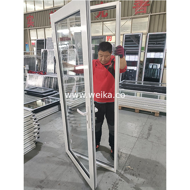 WEIKA New Style China Fabrik Doppelverglasung Moderne Fenster Thermal Break Aluminium Schwing Aluminium Tür