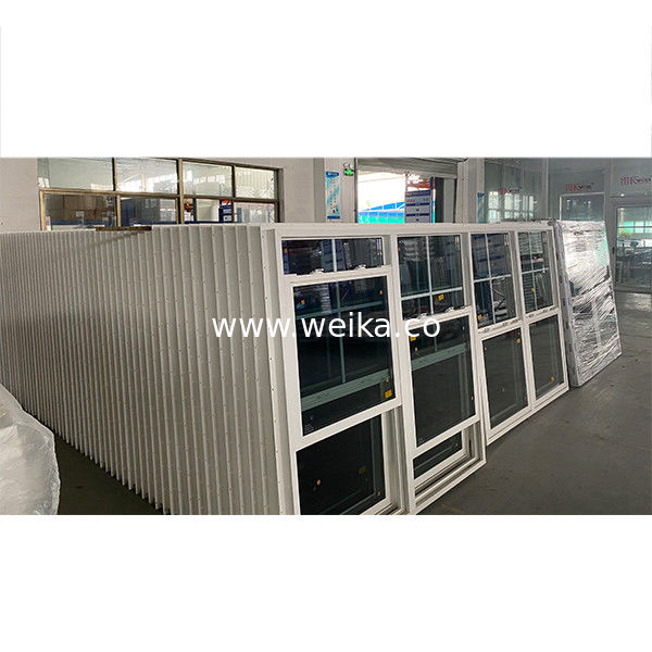 1.4mm - 2.5mm Dicke UPVC Einfach gehängtes Fenster kundenspezifische Farbe vertikal gleitendes Fenster
