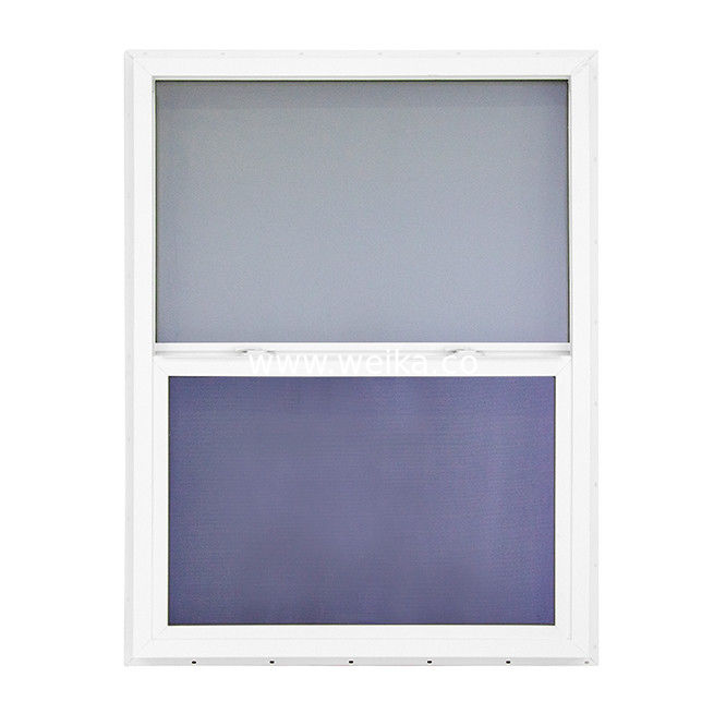 UPVC-Einfach-Hängfenster-Full-Body-Profile und winddichte Funktion mit anpassbarem ästhetischem Design