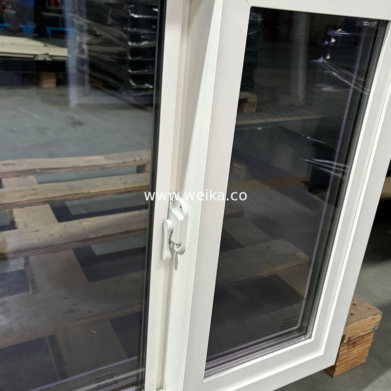 Schlankes schwarzrahmiges UPVC-Schiebefenster für minimalistische Bürodelspaltungen Doppelverglasung grün getöntes UPVC-Schiebefenster für Energieeffizienz