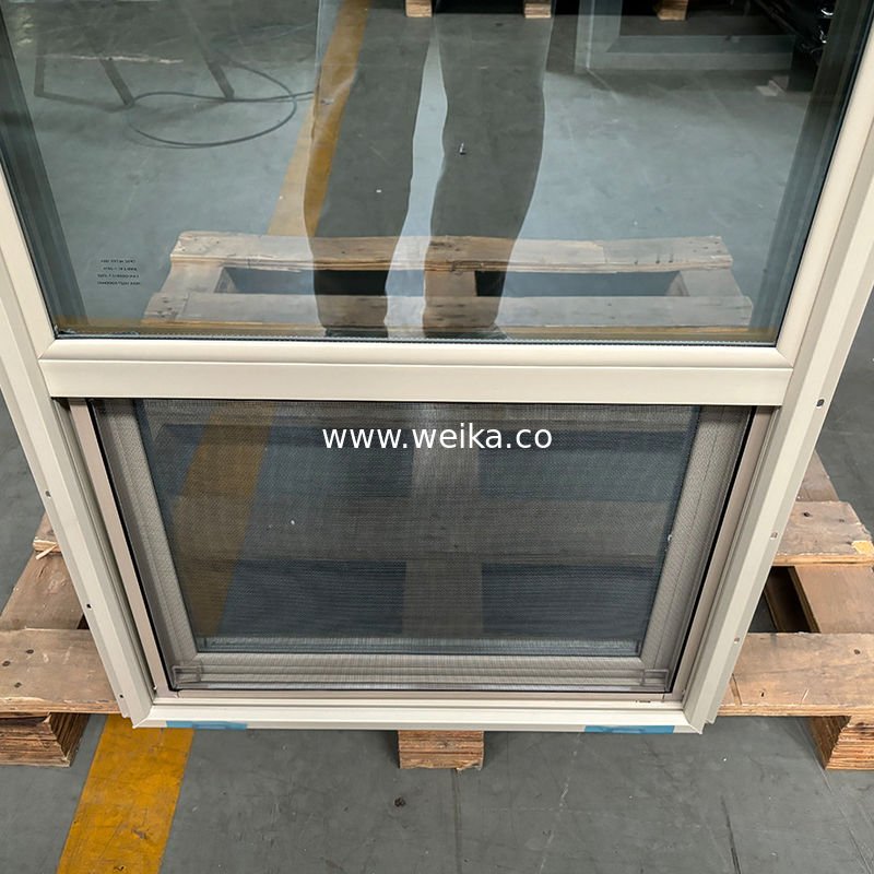 Individuelle Größe UPVC Einfachhängfenster mit PVC-Material und 1,4 mm-1,8 mm Dicke