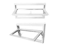 Fenster aus Vinyl-Huppen der WEIKA-Serie 75