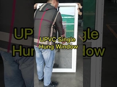 Vinyl hing Fensterdoppelverglaste ausgeglichene Glasfenster