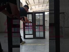 Doppel-Aluminium-Hängen-Fenster vertikal gleitendes Zwillings-Haus