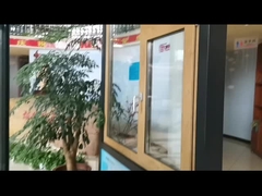 ODM Casement Aluminium Neigungs- und Drehfenster Holzkornfarbe