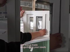 Einfach gleitendes Profil UPVC-Cottage-Fenster mit Doppelverglasung für Balkon