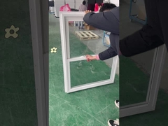 78er Upvc-Doppel-Hängen-Fenster, 3,0 Zoll Rahmen, amerikanischer Stil