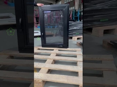 Präzisionstechnik UPVC Vinyl schwarz Kurbelfenster Handkasement Amerika Fenster